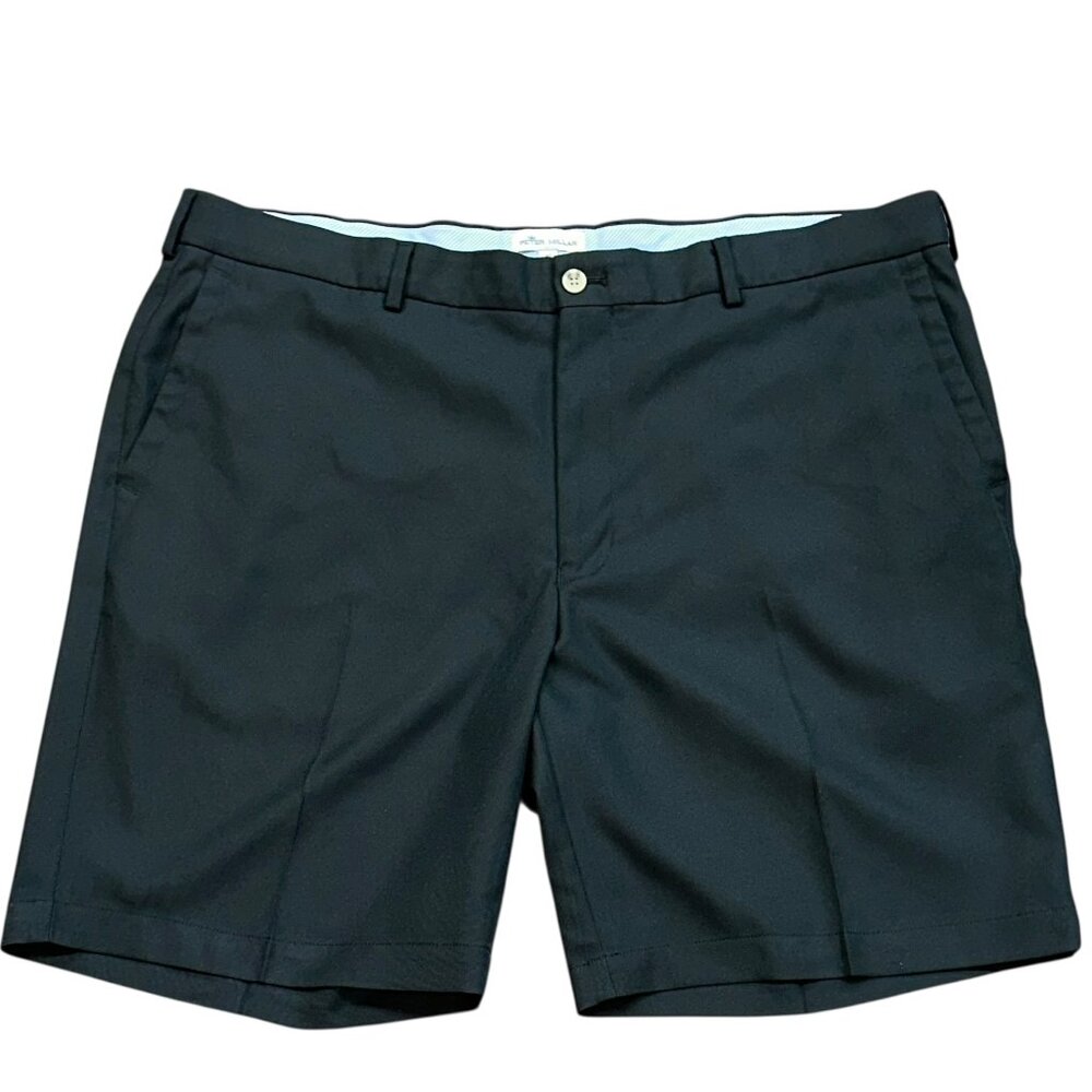 Peter Millar Salem Performance 9" Shorts Black Size 40 Golf Preppy
